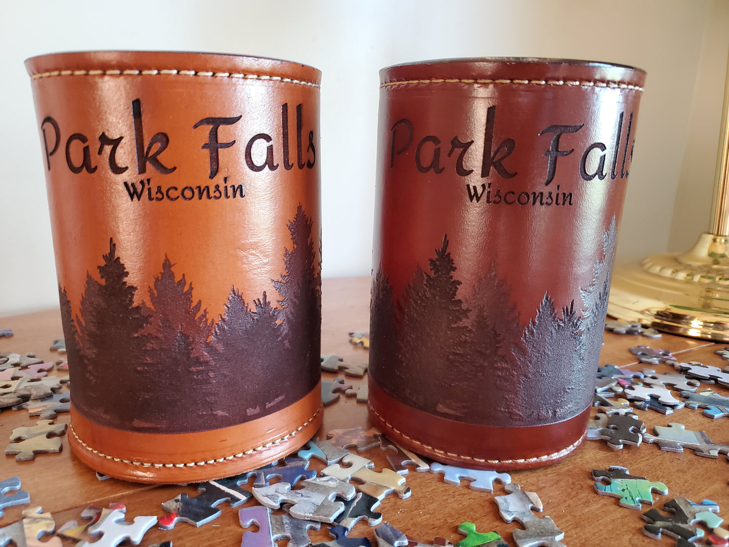 24 ounce Leather Mug