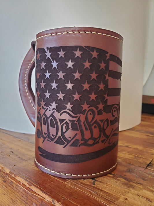 24 ounce Leather Mug